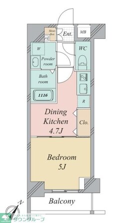 グランカーサ曳舟の物件間取画像
